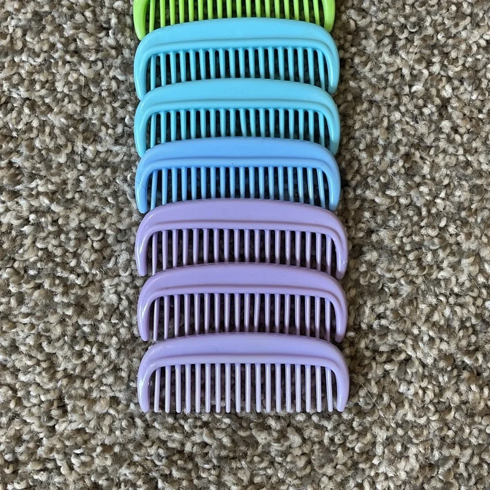 Vtg My Little Pony Brush Comb Lot G1 MLP Hasbro 80s‎ Purple Blue Green Yellow